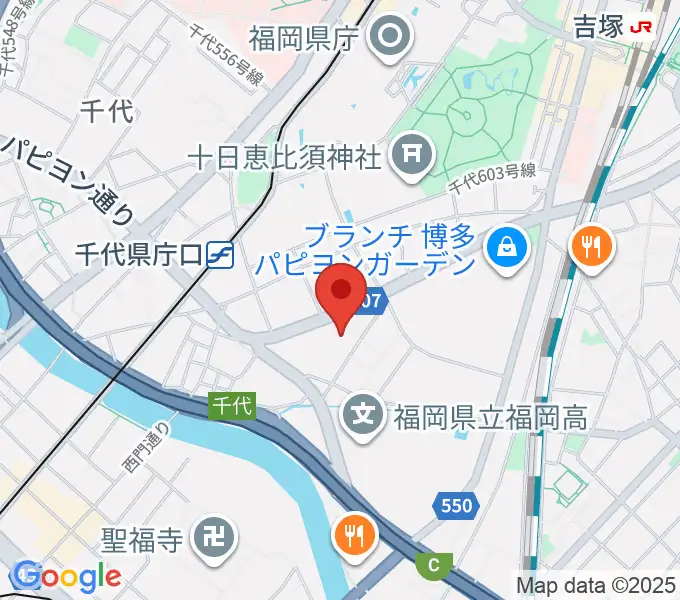パピオビールームの地図