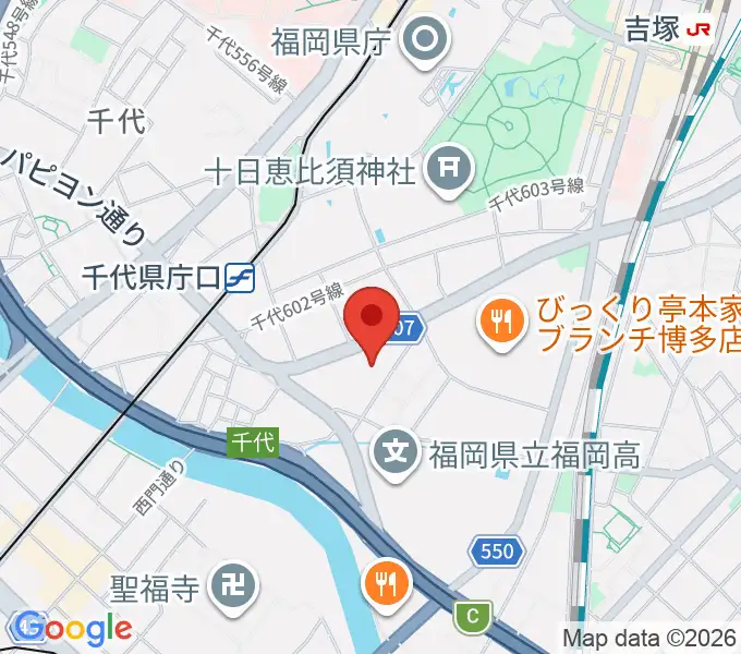 パピオビールームの地図