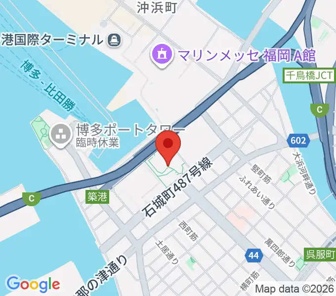 湾岸劇場 博多扇貝の地図