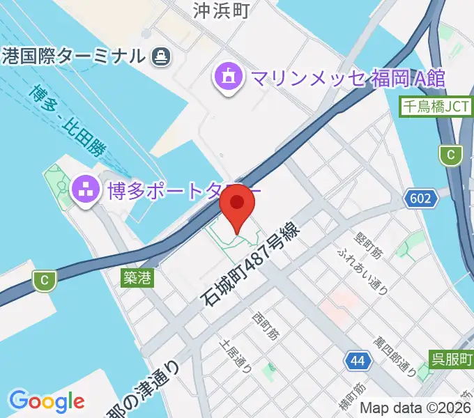 湾岸劇場 博多扇貝の地図