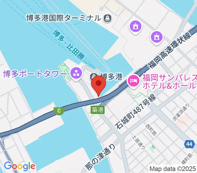 ベイサイドライブホールの地図