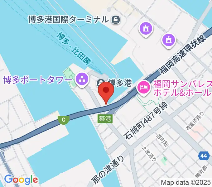 ベイサイドライブホールの地図