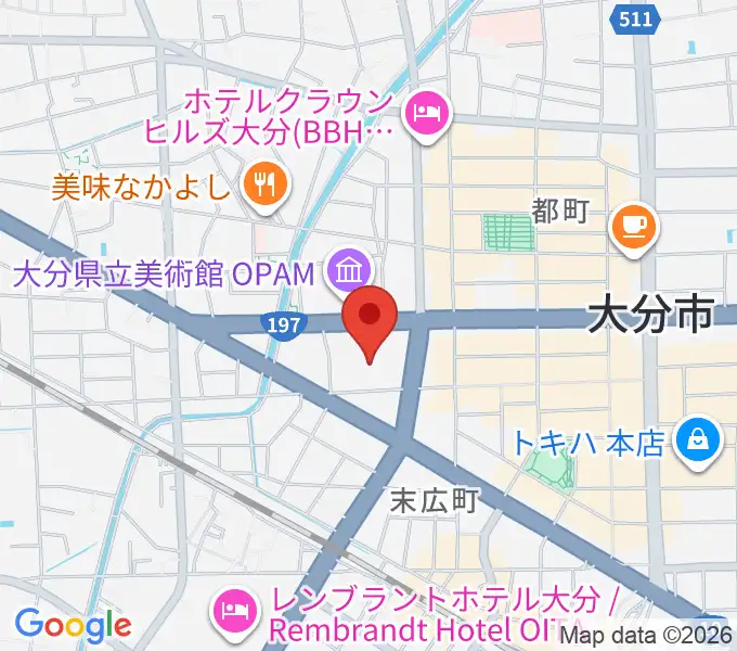 NHK文化センター大分教室の地図