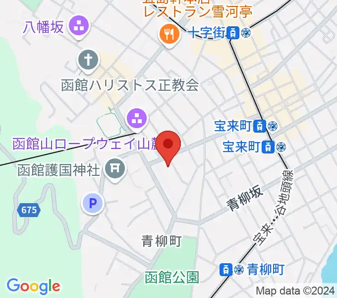 函館市公民館の地図