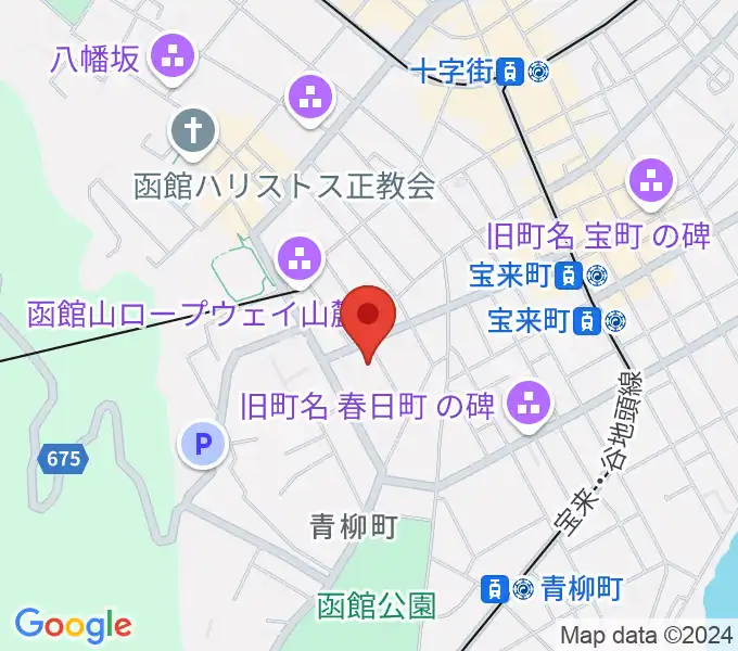 函館市公民館の地図