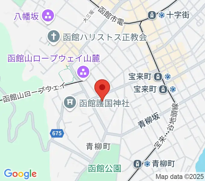 函館市公民館の地図