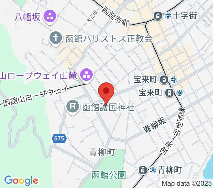 函館市公民館の地図