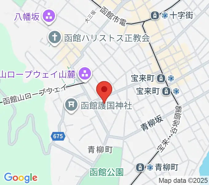函館市公民館の地図