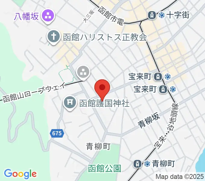 函館市公民館の地図