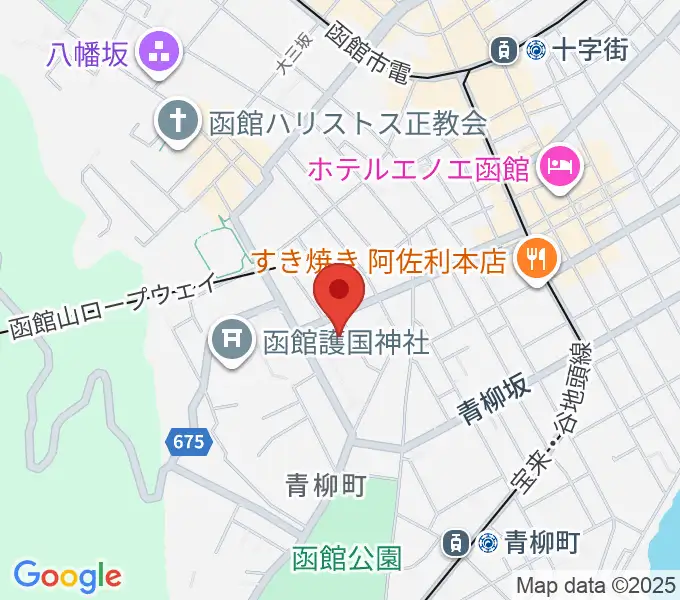 函館市公民館の地図