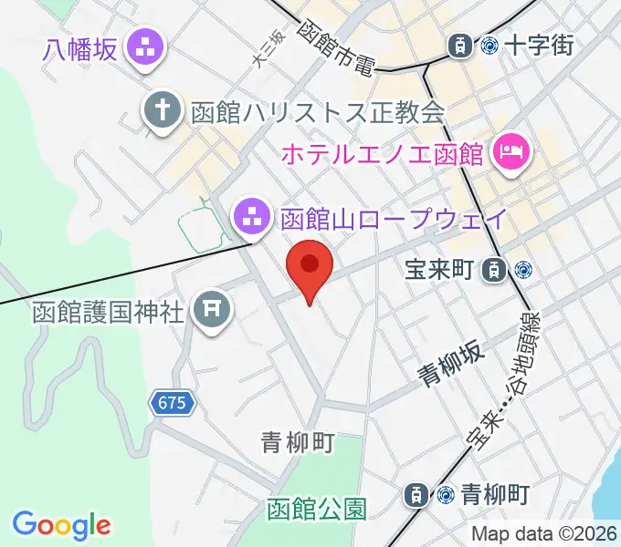 函館市公民館の地図