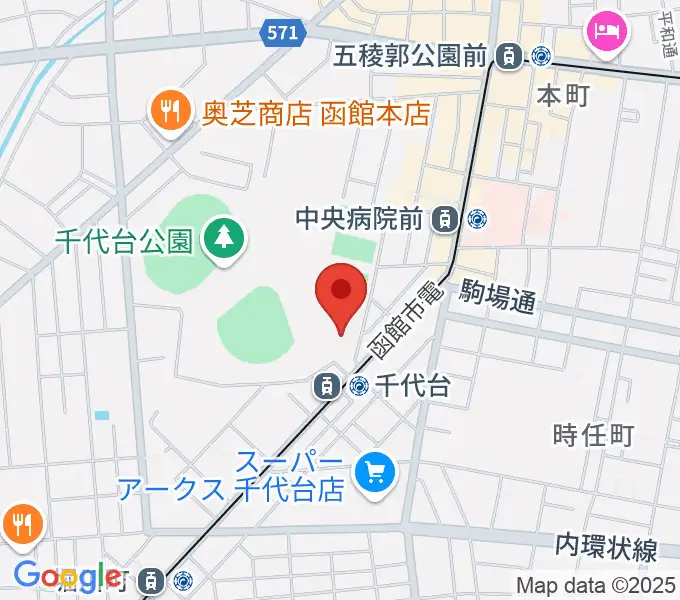 函館市青年センターの地図