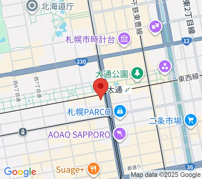 NHK文化センター 札幌教室の地図