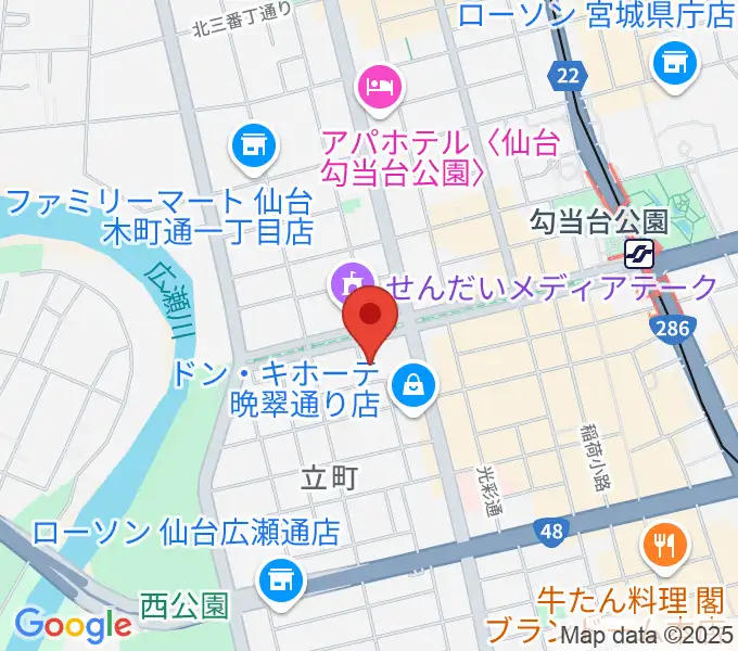 NHK文化センター 仙台教室の地図