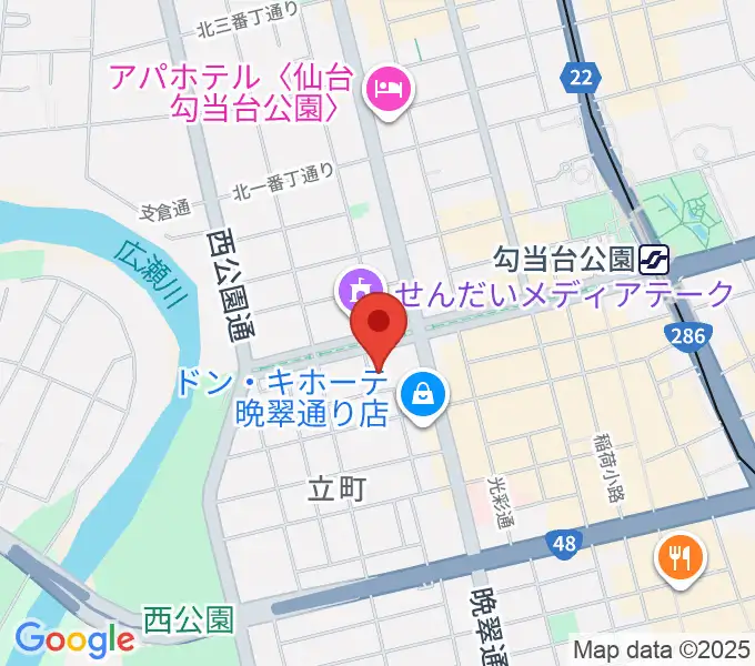 NHK文化センター 仙台教室の地図