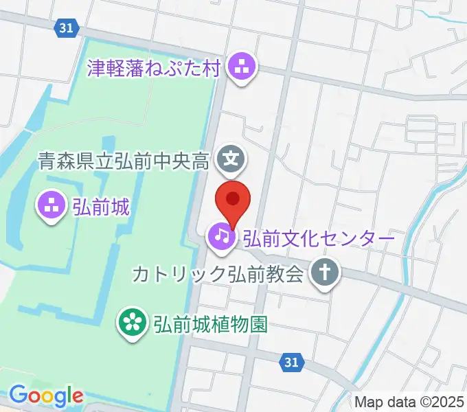 NHK文化センター弘前教室の地図