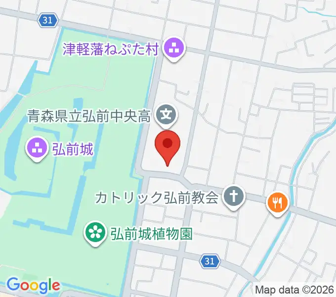 NHK文化センター弘前教室の地図