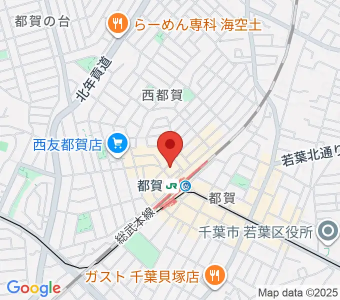アイバ楽器 都賀センターの地図