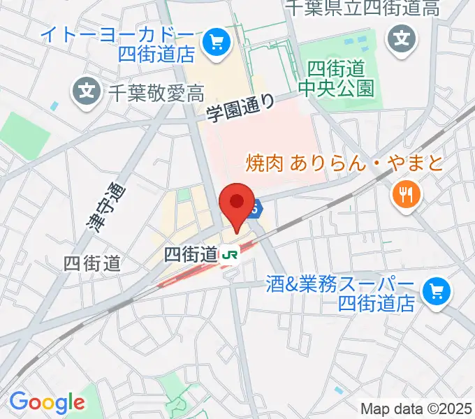 アイバ楽器 四街道駅前センターの地図