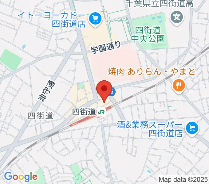 アイバ楽器 四街道駅前センターの地図