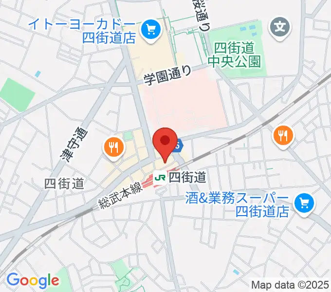 アイバ楽器 四街道駅前センターの地図