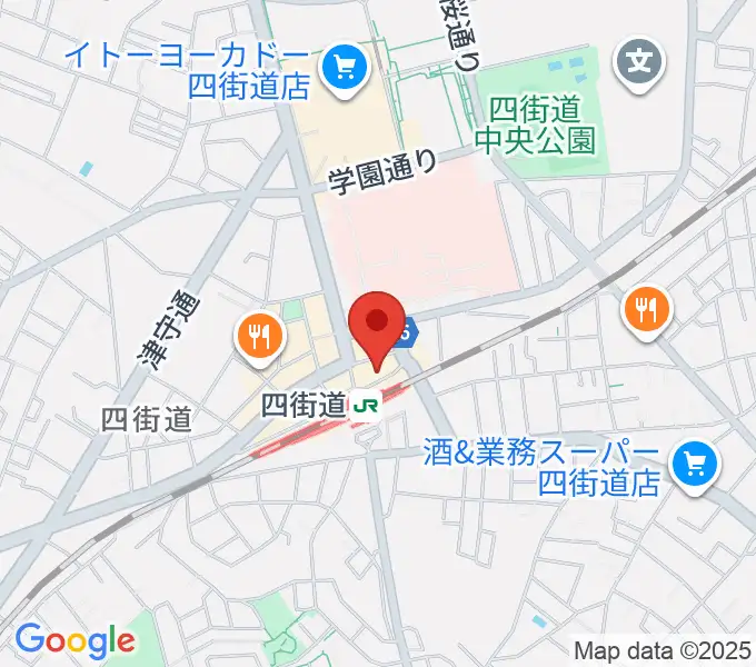 アイバ楽器 四街道駅前センターの地図
