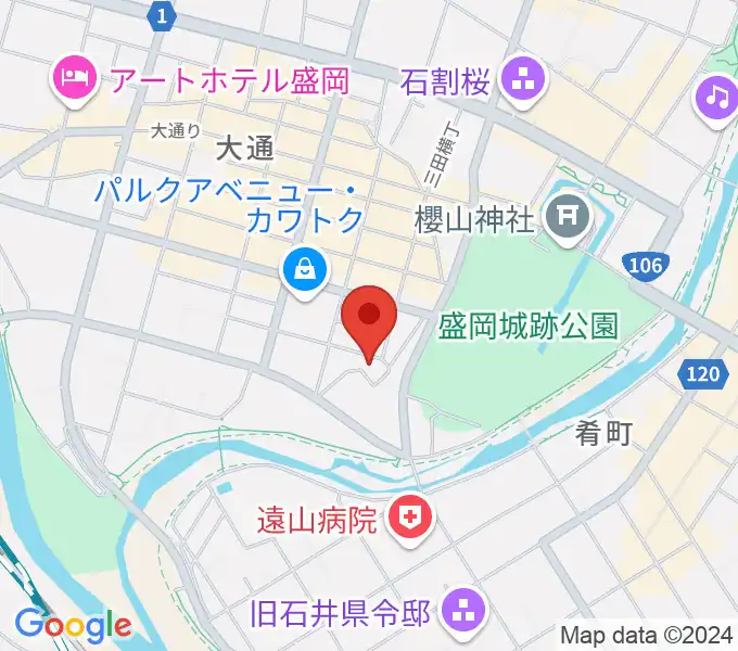 NHK文化センター 盛岡教室の地図