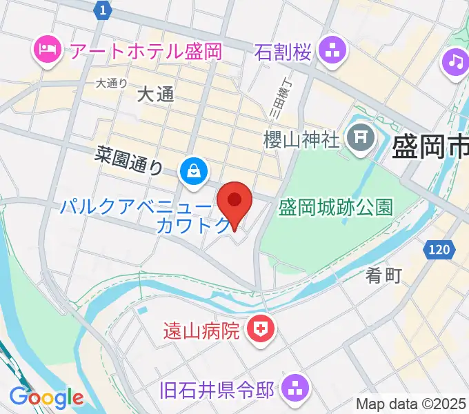 NHK文化センター 盛岡教室の地図