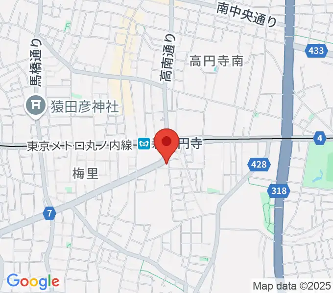 新高円寺カナデミアの地図