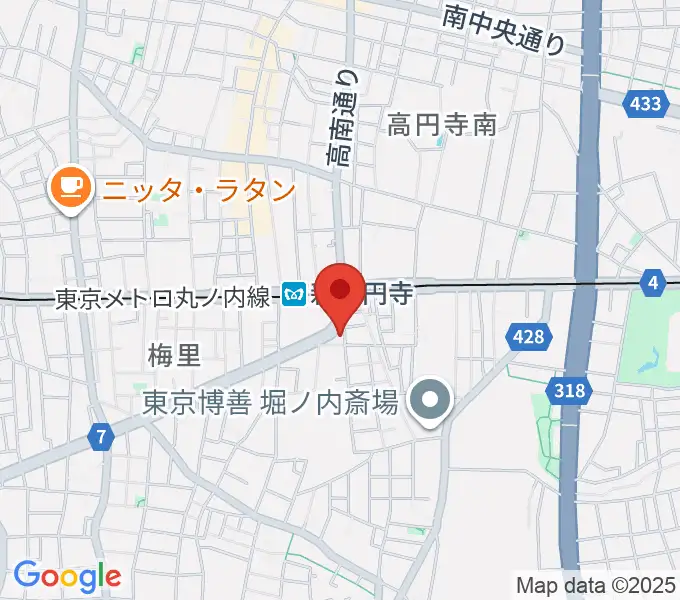 新高円寺カナデミアの地図