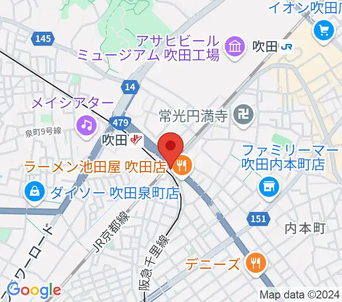 エコー音楽室の地図