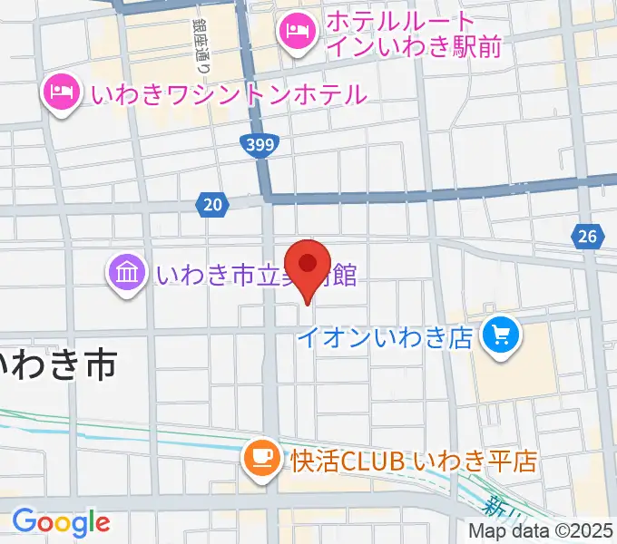 NHK文化センターいわき教室の地図