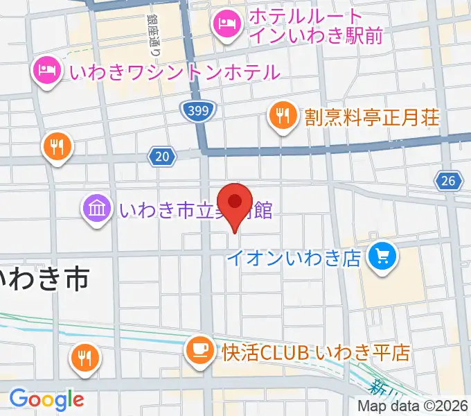 NHK文化センターいわき教室の地図