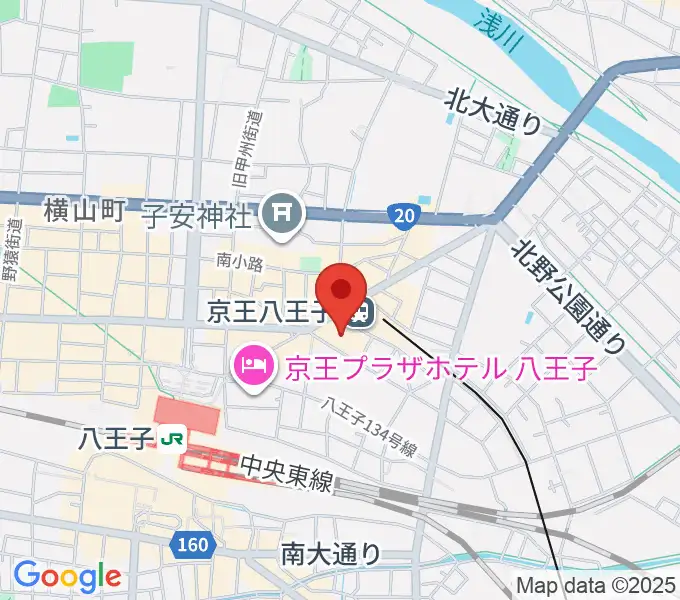 NHK文化センター八王子教室の地図