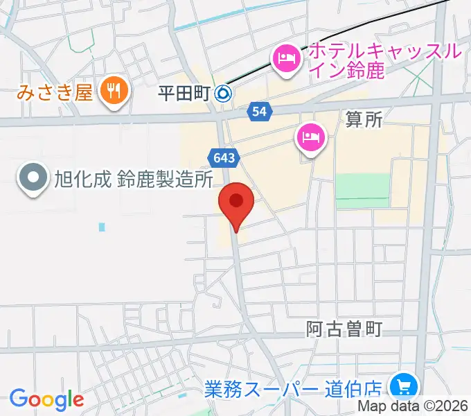 鈴鹿ANSWERの地図
