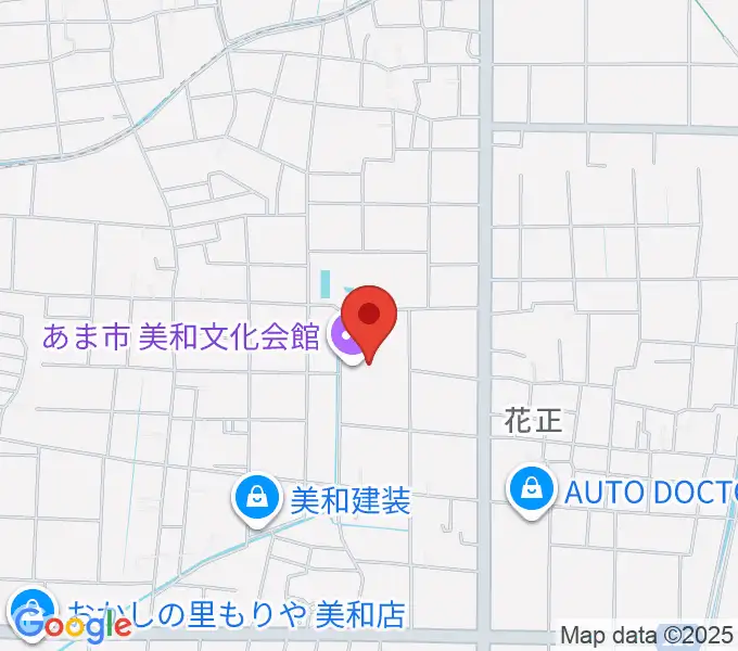 あま市美和文化会館の地図