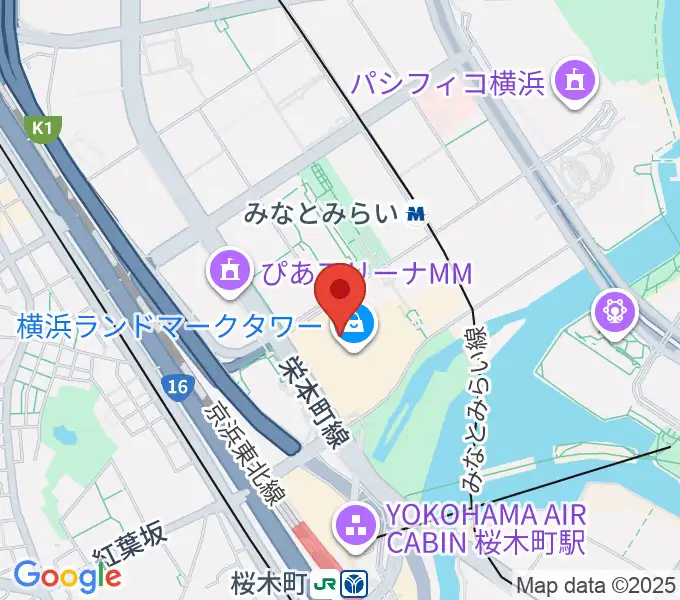 NHK文化センター横浜ランドマーク教室の地図