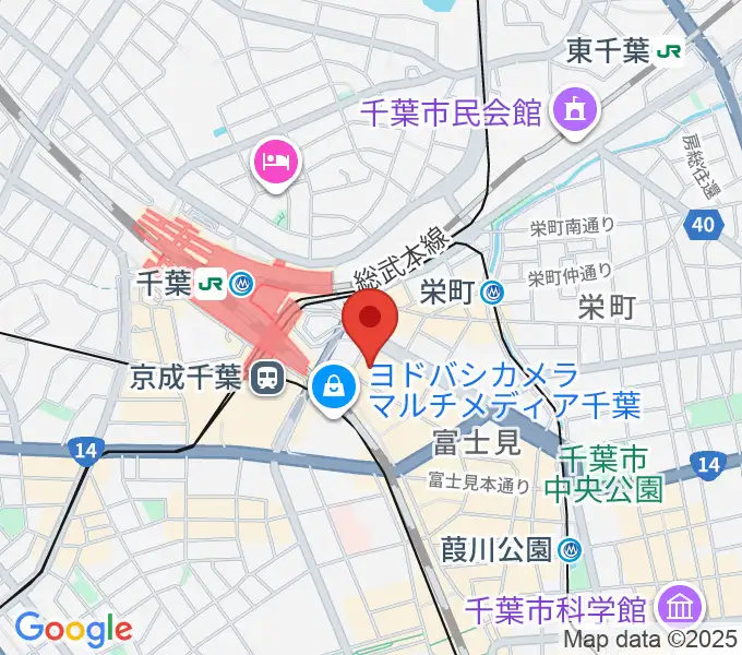 NHK文化センター千葉教室の地図