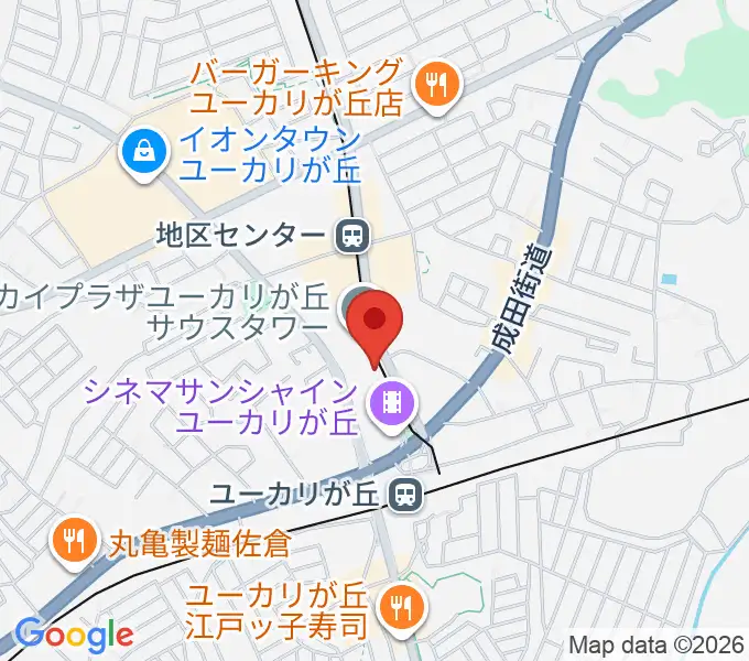 NHK文化センターユーカリが丘教室の地図