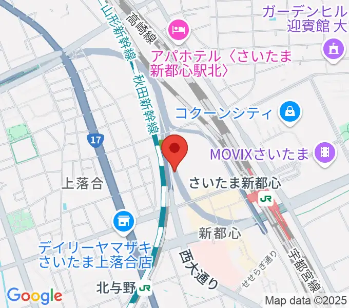NHK文化センター さいたまアリーナ教室の地図