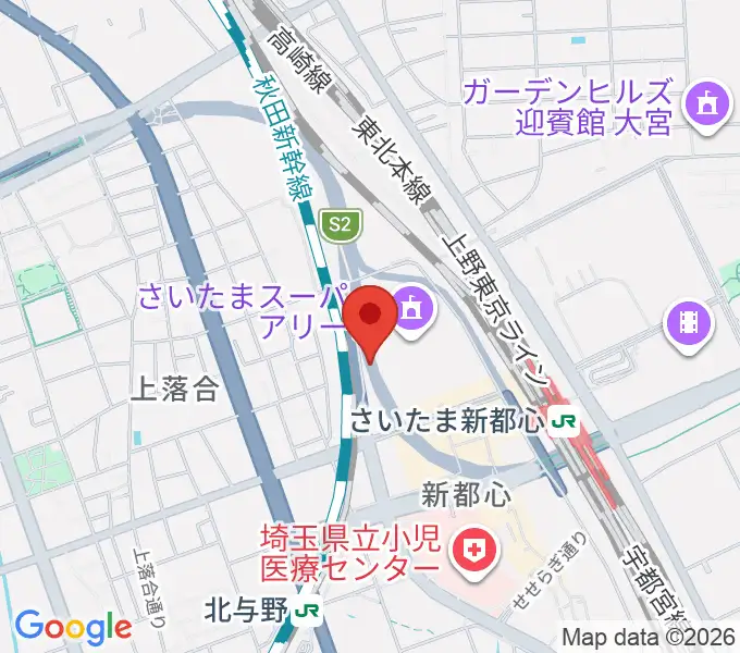 NHK文化センター さいたまアリーナ教室の地図