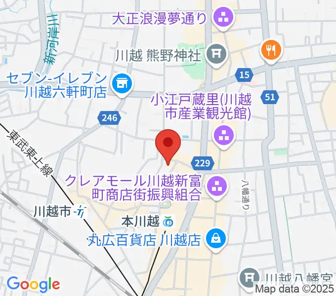NHK文化センター川越教室の地図