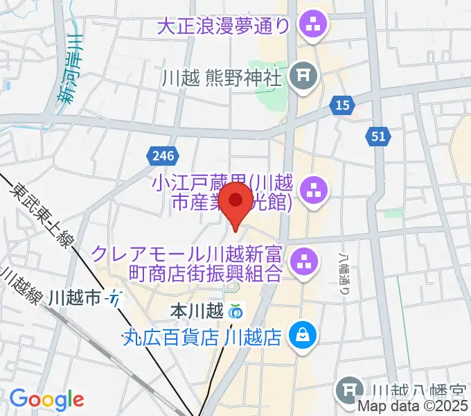 NHK文化センター川越教室の地図