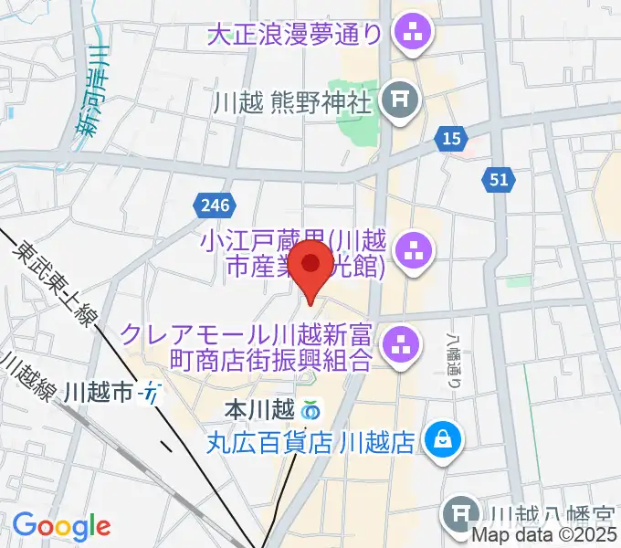 NHK文化センター川越教室の地図