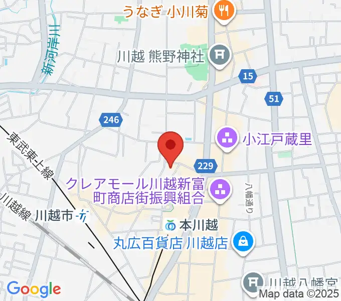 NHK文化センター川越教室の地図