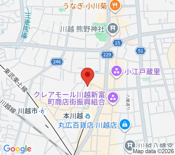 NHK文化センター川越教室の地図