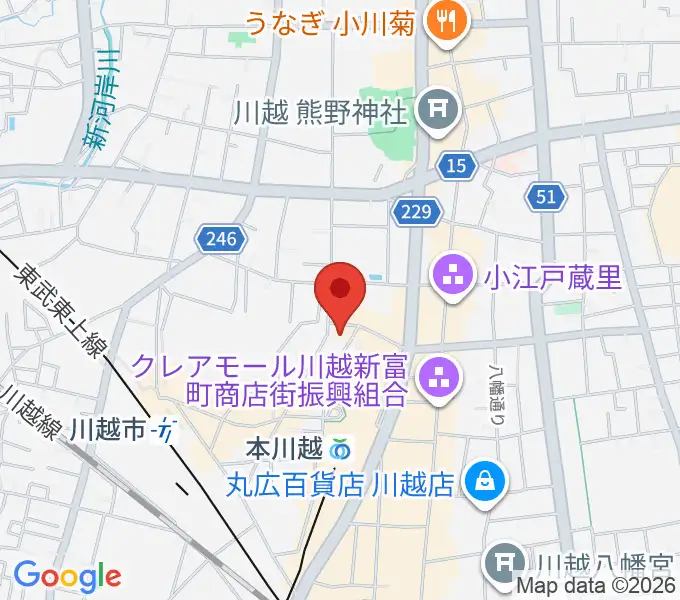NHK文化センター川越教室の地図