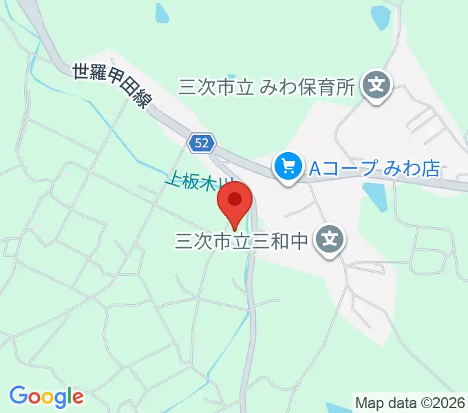 みわ文化センターの地図
