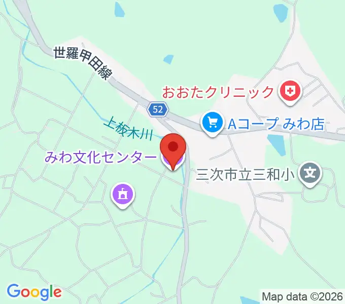みわ文化センターの地図