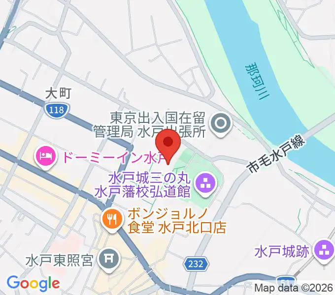 NHK文化センター 水戸教室の地図